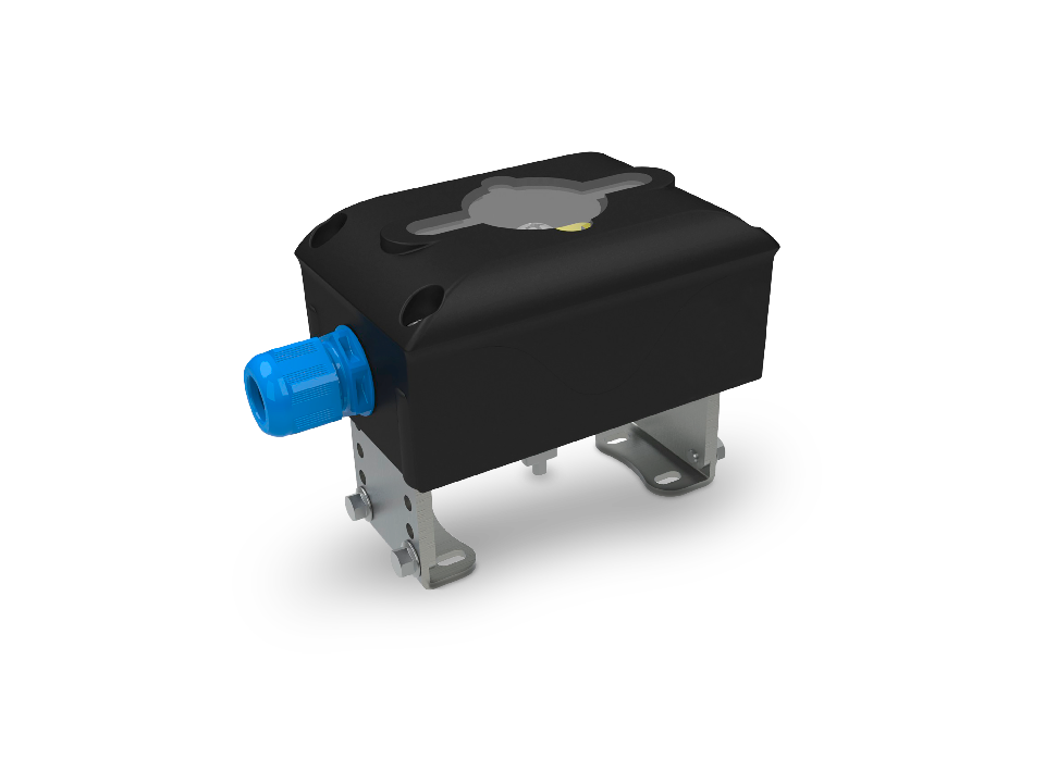 Vanne à siège à membrane à commande pneumatique en acier inoxydable pour applications hygiéniques dans l'industrie alimentaire, pharmaceutique et chimique.