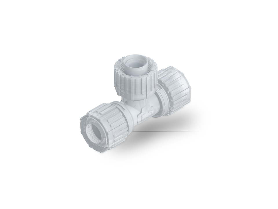 Nexus Connect® fitting made of PFA material with integrated gauge ring for precise and secure pipe connections.






,Nexus Connect® fitting made of PFA material with integrated gauge ring for precise and secure pipe connections.






,Nex