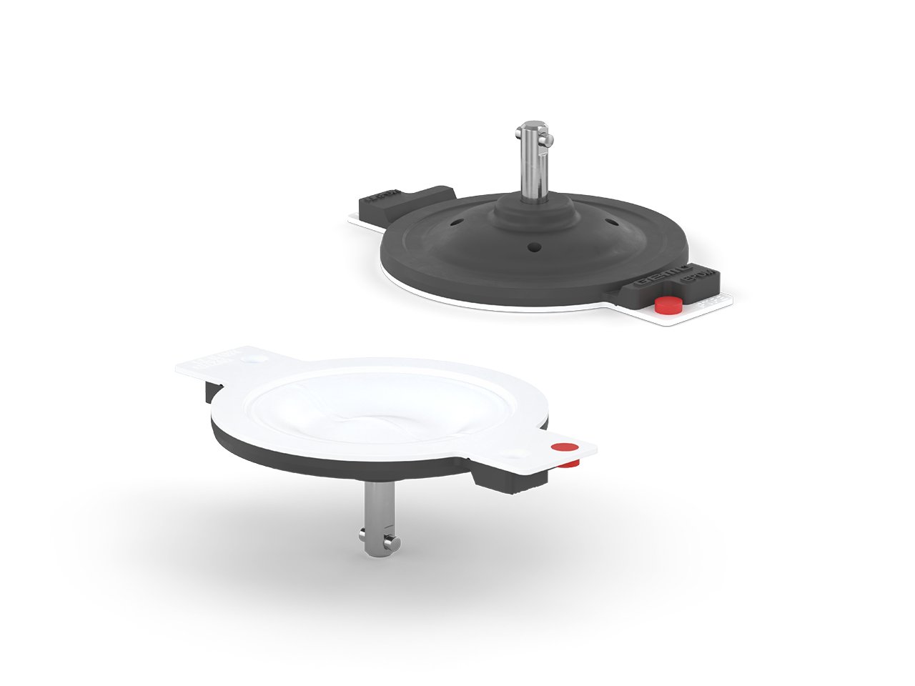 Zweiteilige Membrane mit peroxidischem EPDM-Rücken und PTFE-Schild GEMÜ Code T1