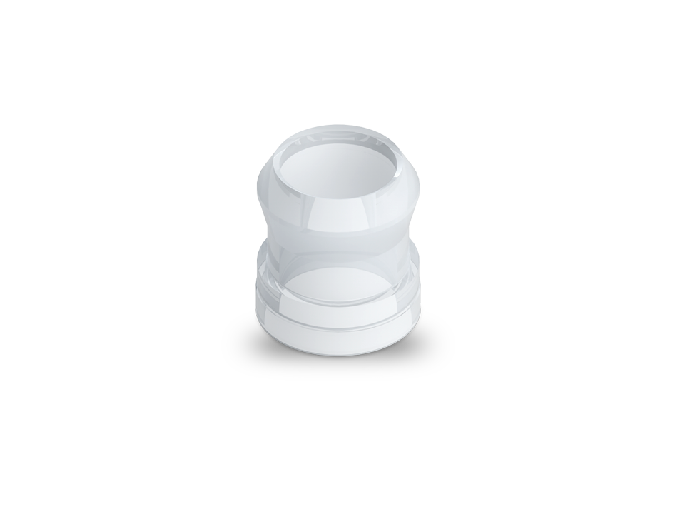 SL Nexus Connect fitting with two opposite connections, shown in isolation.